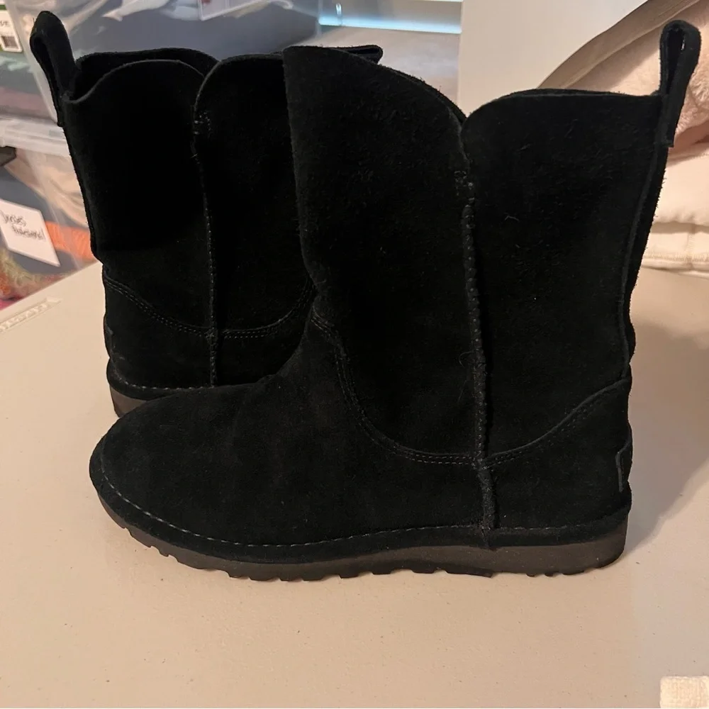 UGG Classic Black Suede Footwear